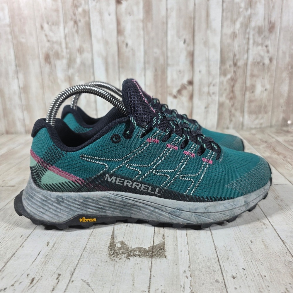 Merrell Moab Flight Womens Trail Running Shoes Teal J066814 Size 7